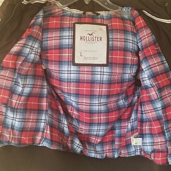 SOLD**Back to School Hollister Puffer Vest  Brown - Picture 8 of 8